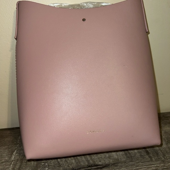 Anthropologie Samara Crossbody Bag In Peony Pink Blush Vegan Leather - Picture 3 of 3
